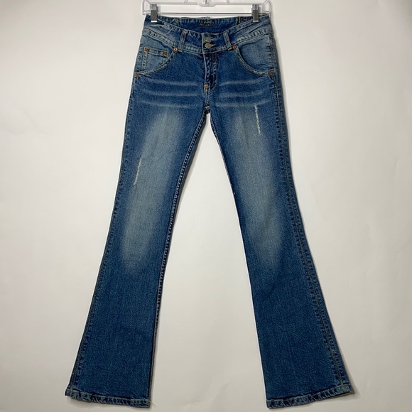 Vintage Hudson Women's Size 28 Boot Cut Blue Jeans - Picture 2 of 13